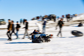 تیوب بازی در برف - همدان