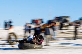 تیوب بازی در برف - همدان