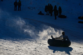 تیوب بازی در برف - همدان