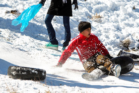 تیوب بازی در برف - اراک