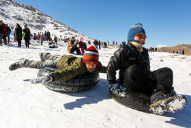 تیوب بازی در برف - اراک