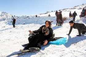 تیوب بازی در برف - اراک