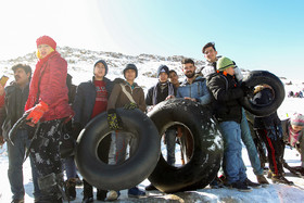 تیوب بازی در برف - اراک