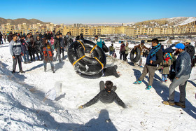 تیوب بازی در برف - اراک