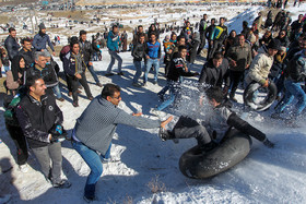 تیوب بازی در برف - اراک