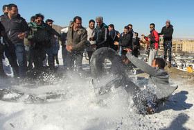 تیوب بازی در برف - اراک