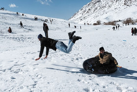 تیوب بازی در برف - یاسوج