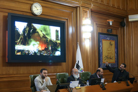 جلسه بررسی حادثه پلاسکو در شورای شهر