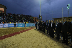 افتتاح رقابت‌های فوتبال ساحلی پرشین کاپ با حضور تاج + عکس