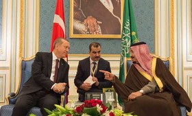 دیدارهای اردوغان با مقامات عربستان درباره مبارزه با تروریسم/اردوغان وارد دوحه شد