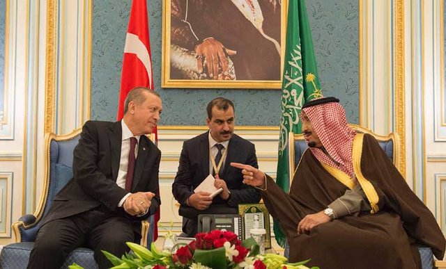 دیدارهای اردوغان با مقامات عربستان درباره مبارزه با تروریسم/اردوغان وارد دوحه شد