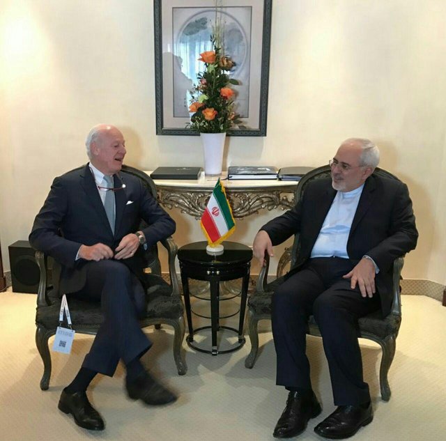 رایزنی ظریف و دی میستورا در مونیخ رایزنی ظریف و دی میستورا در مونیخ