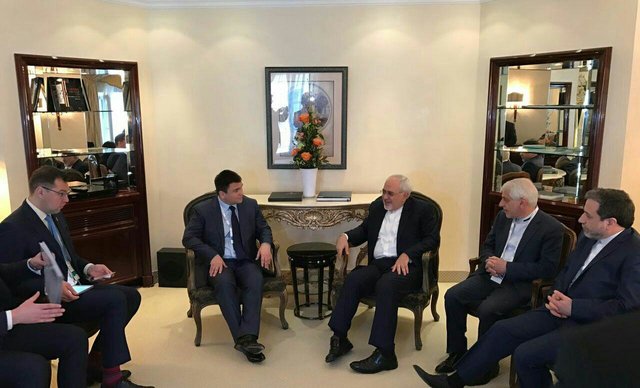 دیدار ظریف با همتای اوکراینی خود  دیدار ظریف با همتای اوکراینی خود