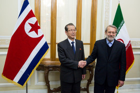  دیدار دکتر لاریجانی با رئیس مجمع عالی خلق کره شمالی