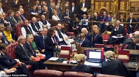 دولت انگلیس طرح منتقل کردن مقر مجلس اعیان را در نظر دارد