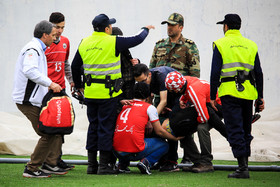 دیدار تیم های فوتبال تراکتور سازی تبریز و سایپا