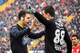 دیدار تیم های فوتبال تراکتور سازی تبریز و سایپا