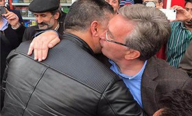 دایی و برانکو درخت کاشتند + عکس 