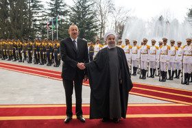 مراسم استقبال رسمی حسن روحانی از رییس جمهور آذربایجان