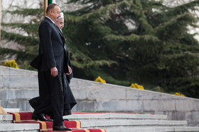 مراسم استقبال رسمی حسن روحانی از رییس جمهور آذربایجان