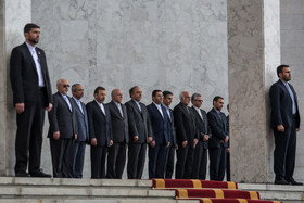 مراسم استقبال رسمی حسن روحانی از رییس جمهور آذربایجان