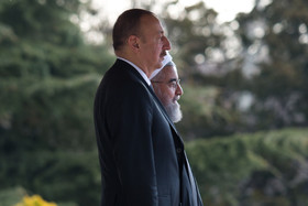 مراسم استقبال رسمی حسن روحانی از رییس جمهور آذربایجان