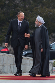 مراسم استقبال رسمی حسن روحانی از رییس جمهور آذربایجان