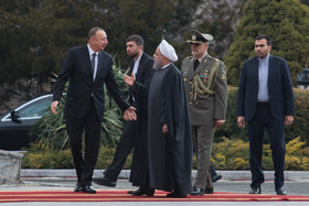 مراسم استقبال رسمی حسن روحانی از رییس جمهور آذربایجان