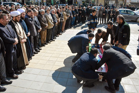 تشییع پیکر احمد عزیزی - کرمانشاه