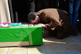 تشییع پیکر احمد عزیزی - کرمانشاه