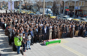 تشییع پیکر احمد عزیزی - کرمانشاه