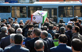 تشییع پیکر احمد عزیزی - کرمانشاه