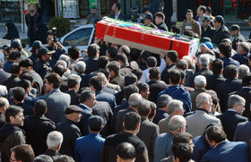 تشییع پیکر احمد عزیزی - کرمانشاه