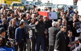 تشییع پیکر احمد عزیزی - کرمانشاه