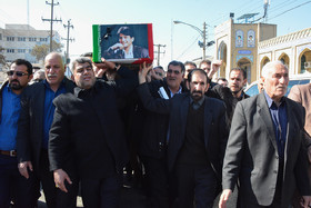 تشییع پیکر احمد عزیزی - کرمانشاه