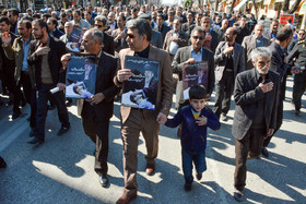 تشییع پیکر احمد عزیزی - کرمانشاه