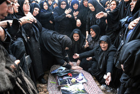 تشییع پیکر احمد عزیزی - کرمانشاه