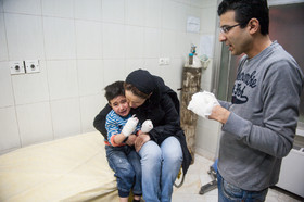 تصاویر دلخراش از حادثه دیدگان آتش بازیهای آخر سال