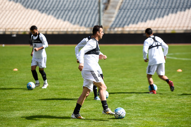 ملی‌پوشان یک‌دست سفیدپوش در برابر قطر