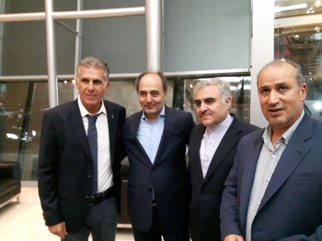 تقدیر رییس فدراسیون فوتبال از کیروش تقدیر رییس فدراسیون فوتبال از کیروش