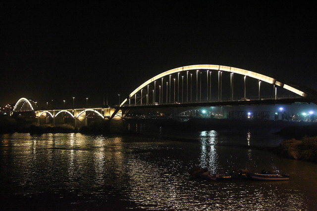 پل سفید اهواز روشنایی معابر اهواز هوشمند میشود