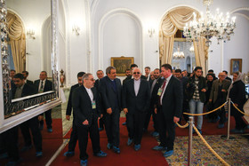 بازدید محمدجواد ظریف وزیر امور خارجه از کاخ گلستان