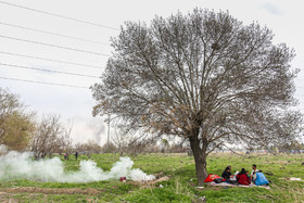 سیزده فروردین ، روز آشتی با طبیعت - حاشیه شهرک ولیعصر