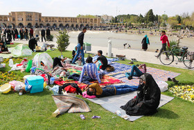 سیزده فروردین ، روز آشتی با طبیعت - زاینده رود اصفهان