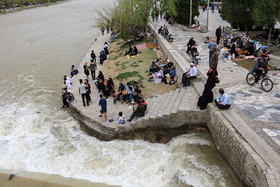 سیزده فروردین ، روز آشتی با طبیعت - زاینده رود اصفهان