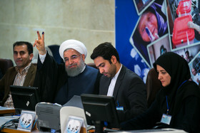 ثبت نام حسن روحانی در چهارمین روز ثبت نام انتخابات دوازدهمین دوره ریاست جمهوری
