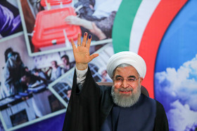 ثبت نام حسن روحانی در چهارمین روز ثبت نام انتخابات دوازدهمین دوره ریاست جمهوری