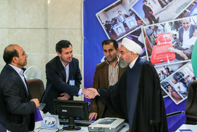 ثبت نام حسن روحانی در چهارمین روز ثبت نام انتخابات دوازدهمین دوره ریاست جمهوری