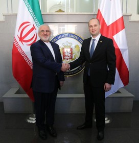 دیدار ظریف با همتای گرجستانی خود 