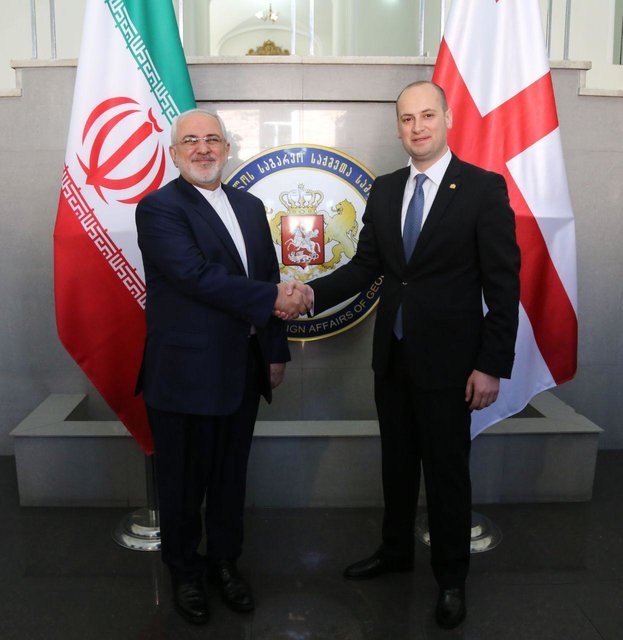 دیدار ظریف با همتای گرجستانی خود 